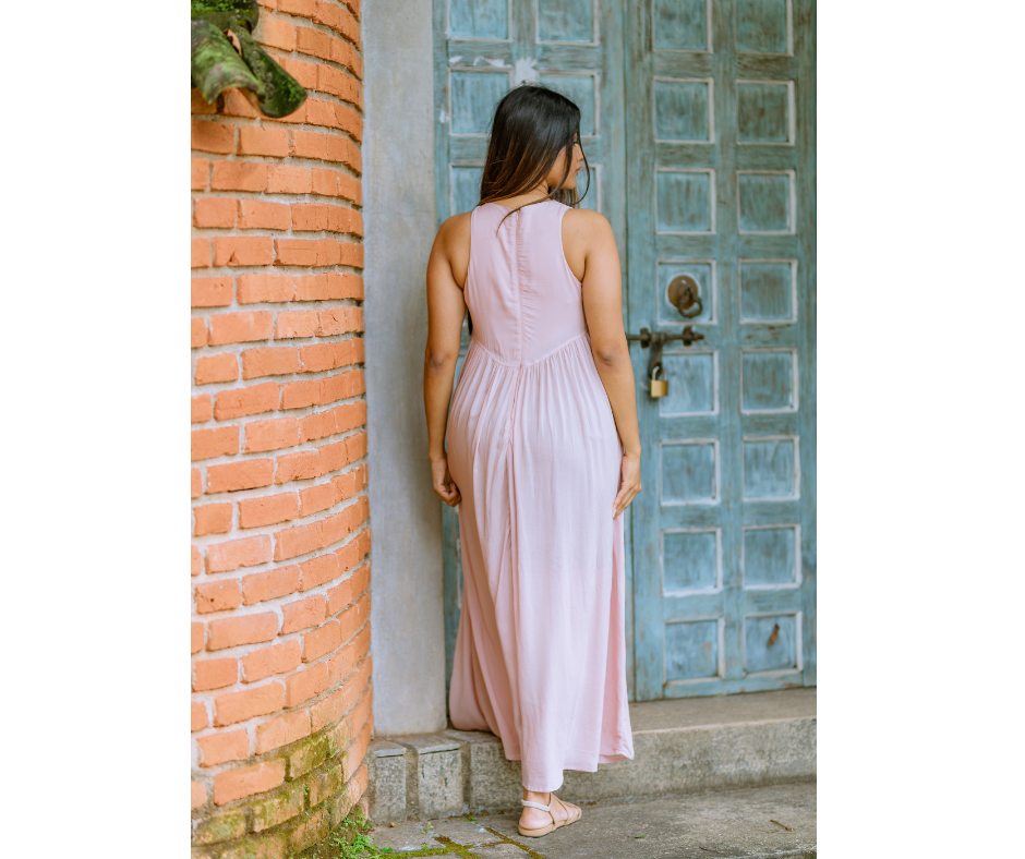 Pink Flowy Dress