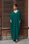 Forest Breeze Kaftan Dress