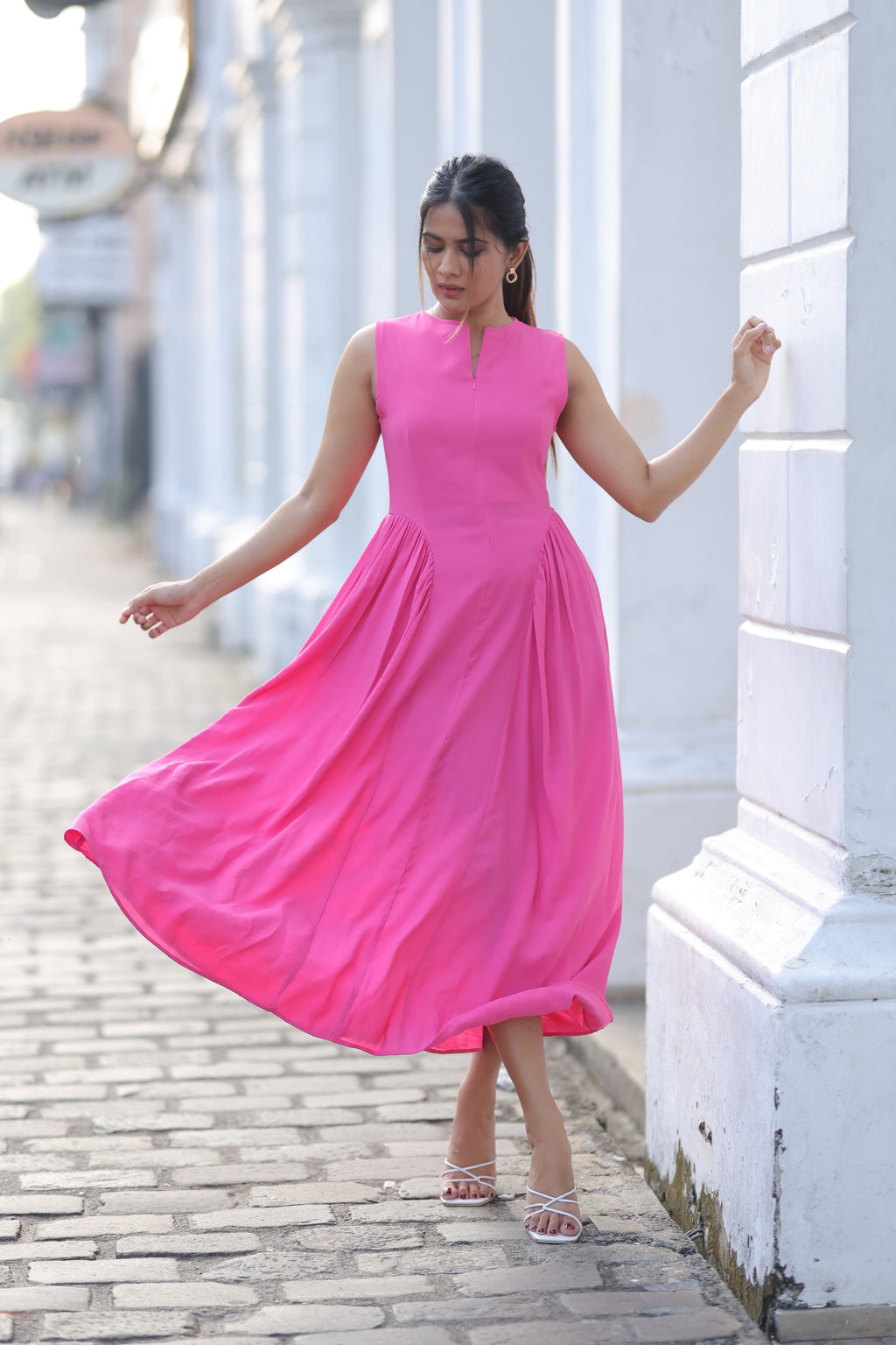 Poppy Pink Maxi Dress