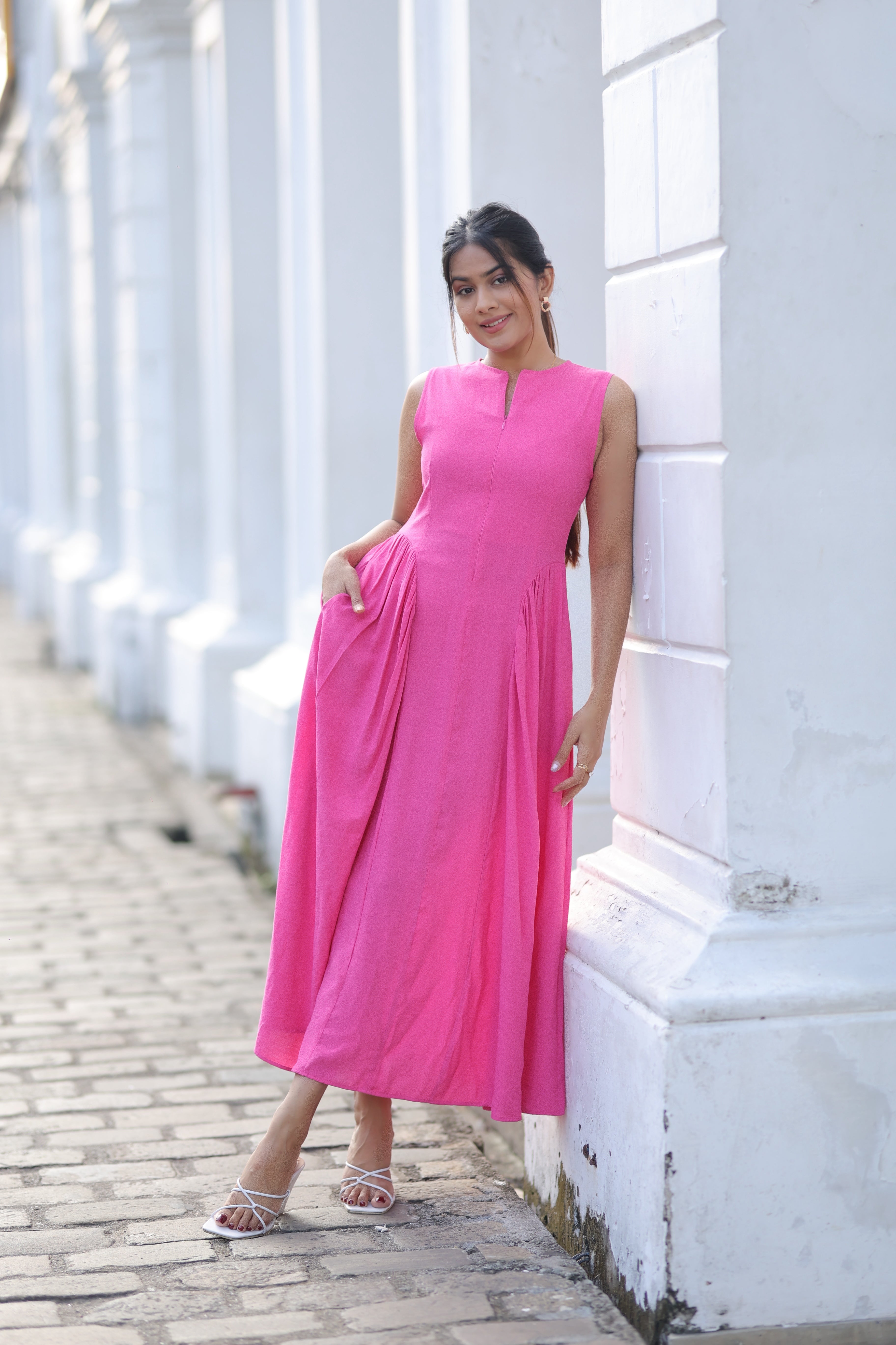 Poppy Pink Maxi Dress