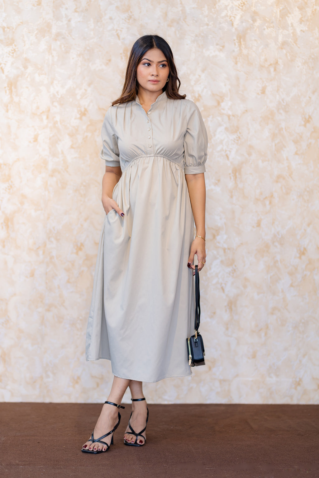 Pearl Garden Midi Dress
