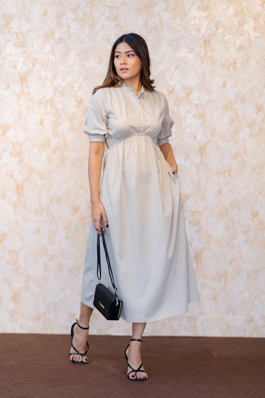 Pearl Garden Midi Dress