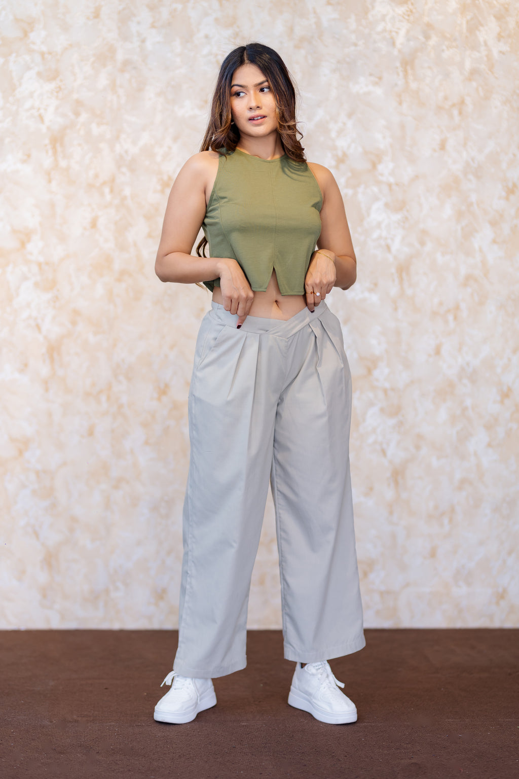 Ivory Fold Trouser
