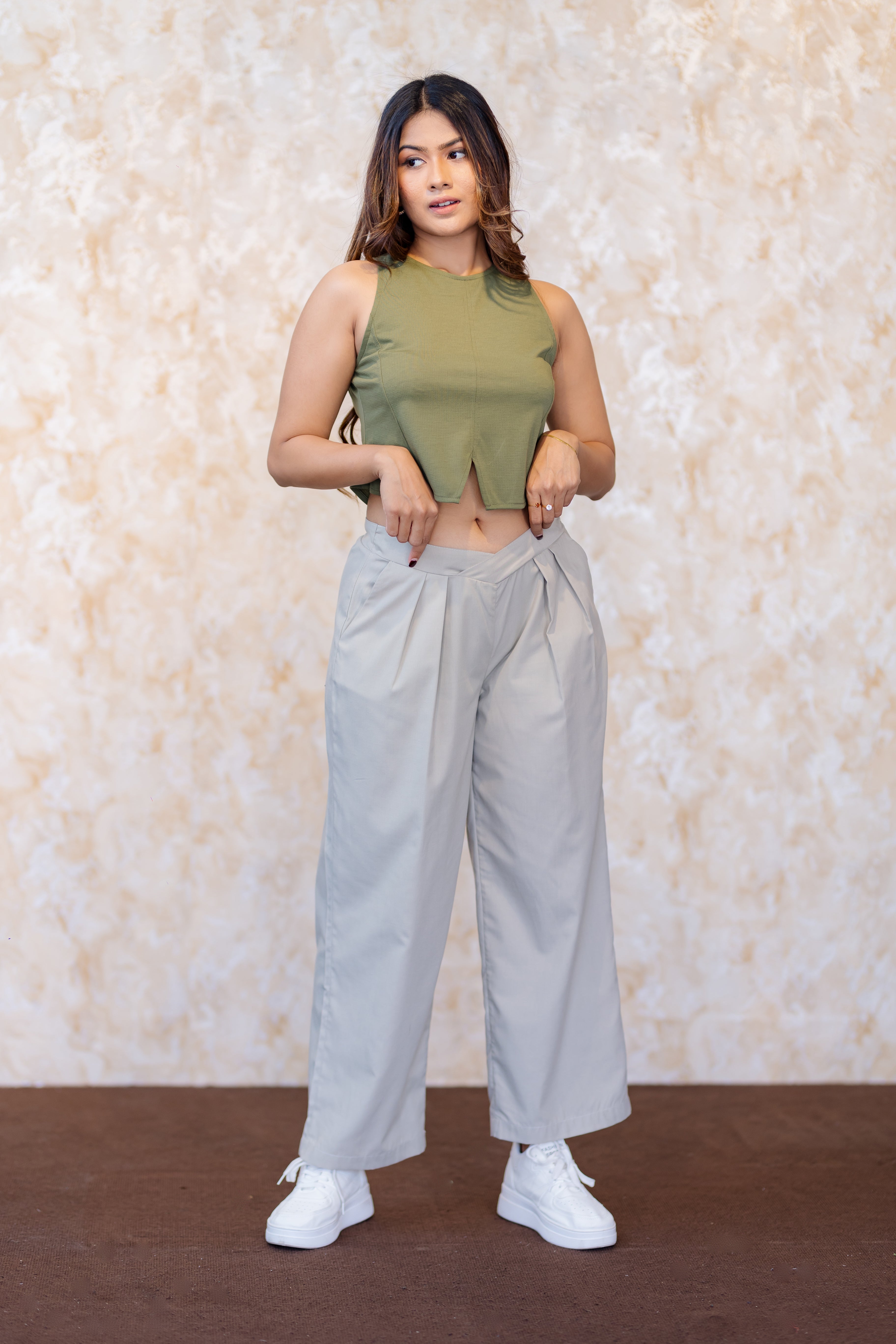 Ivory Fold Trouser