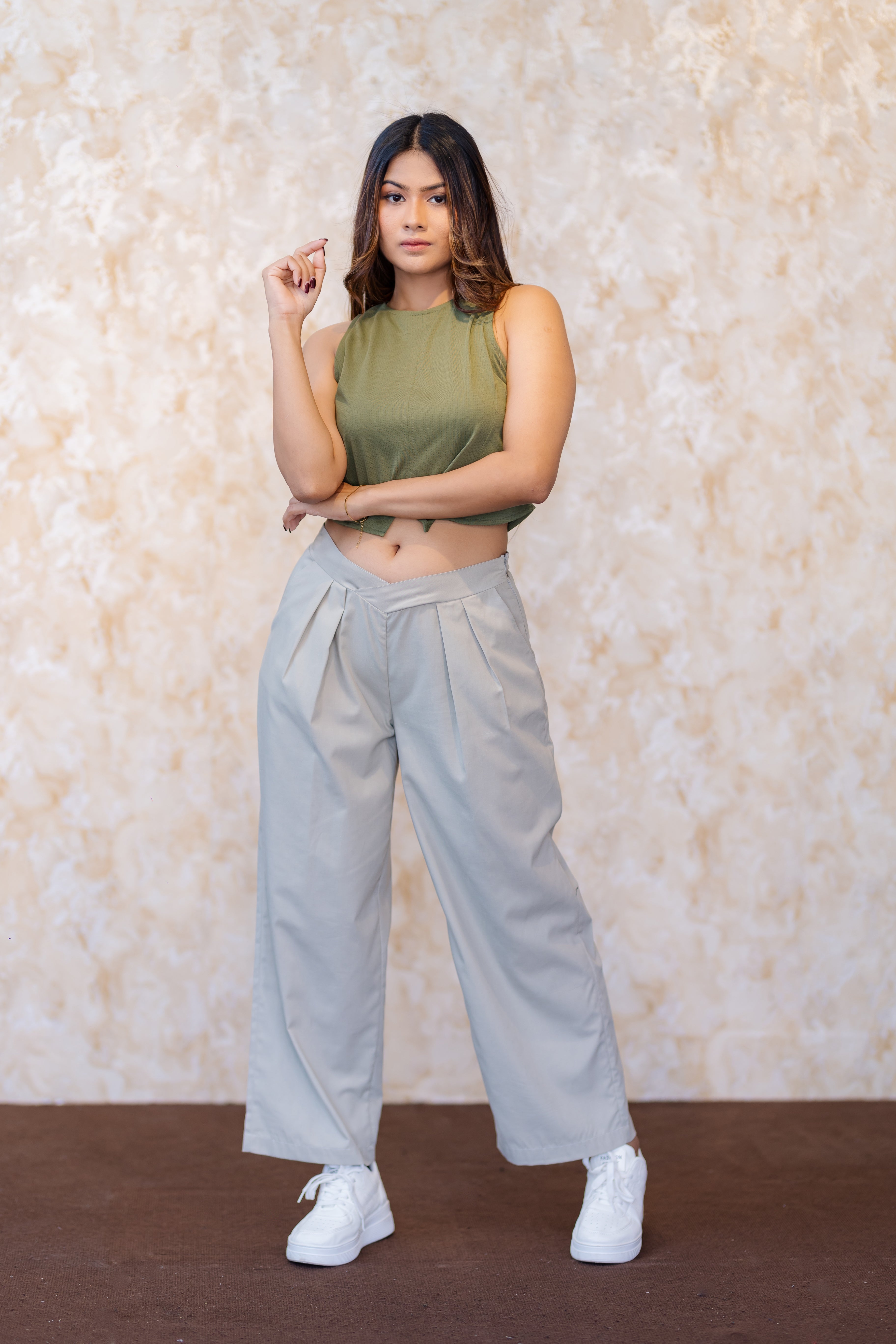 Ivory Fold Trouser