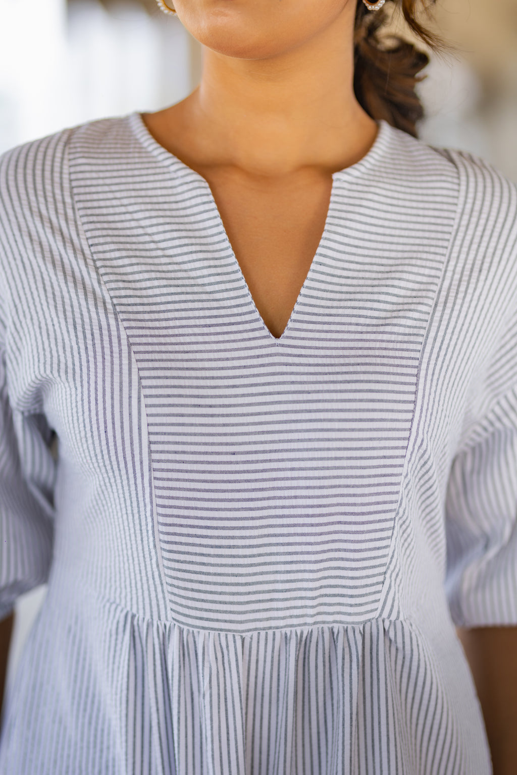 Striped Relax Midi Dress