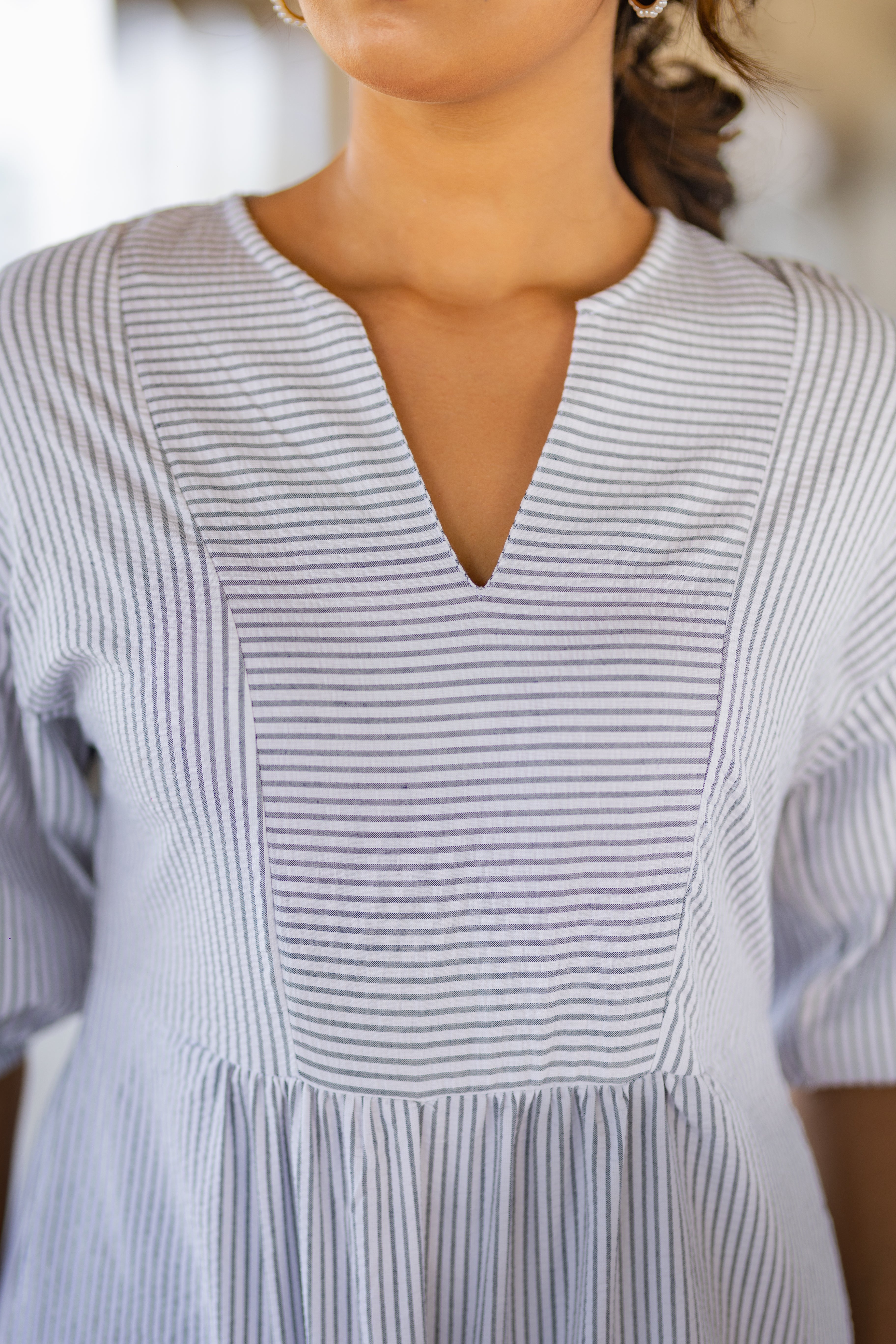 Striped Relax Midi Dress