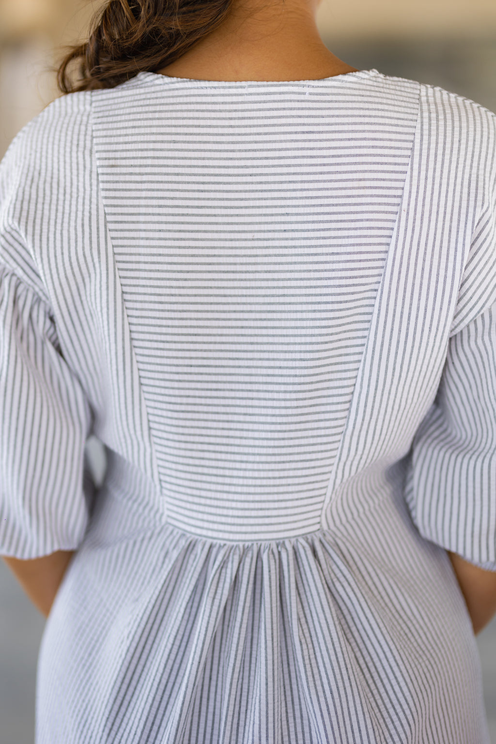 Striped Relax Midi Dress