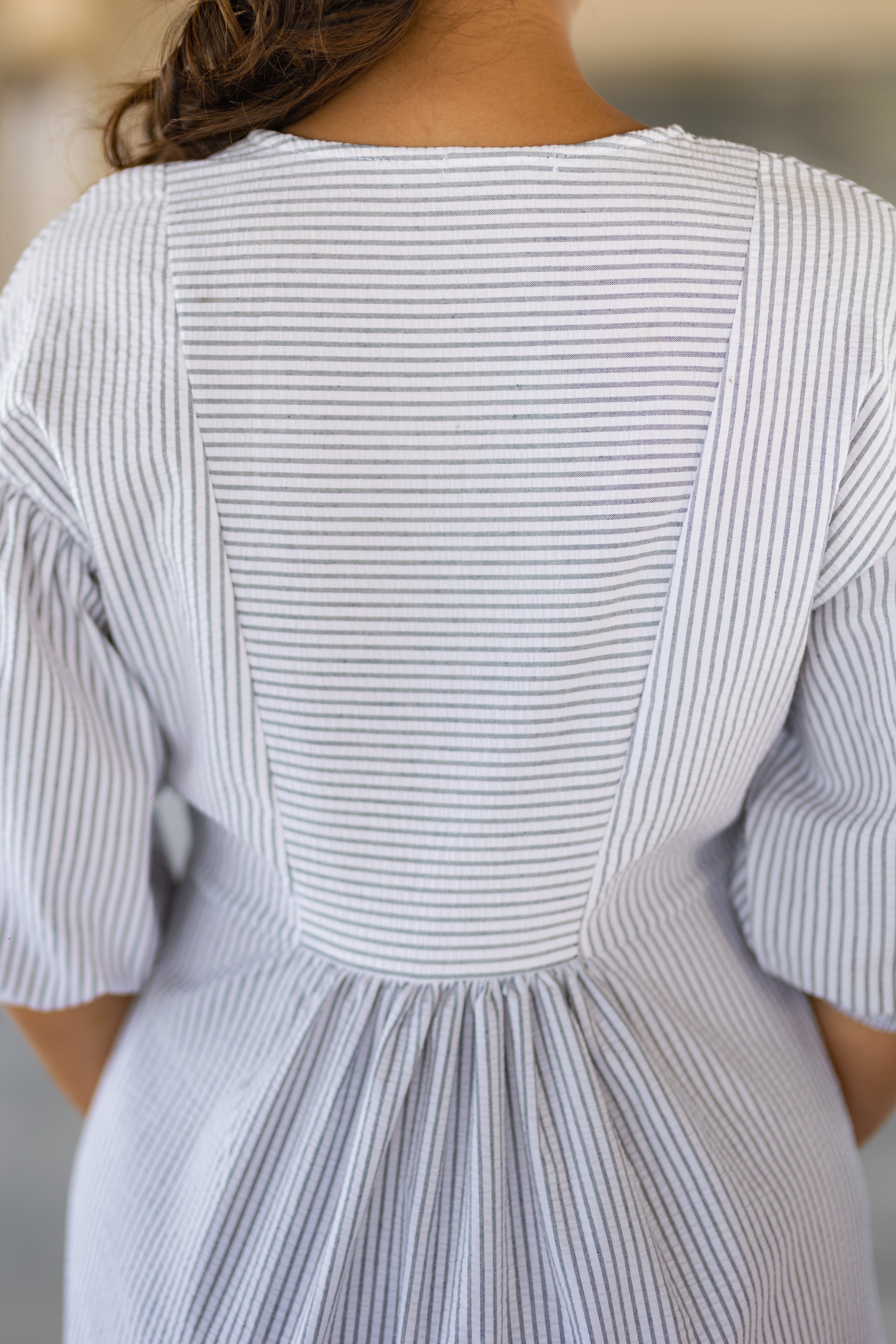 Striped Relax Midi Dress